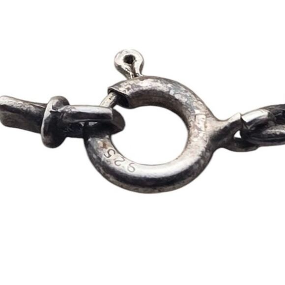 Shablool Didae Sterling Silver Hammered Heart Necklace - Picture 6 of 6